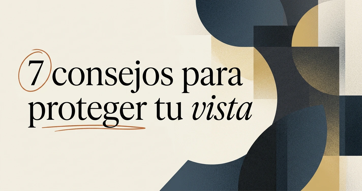 7 consejos para proteger tu vista frente a pantallas