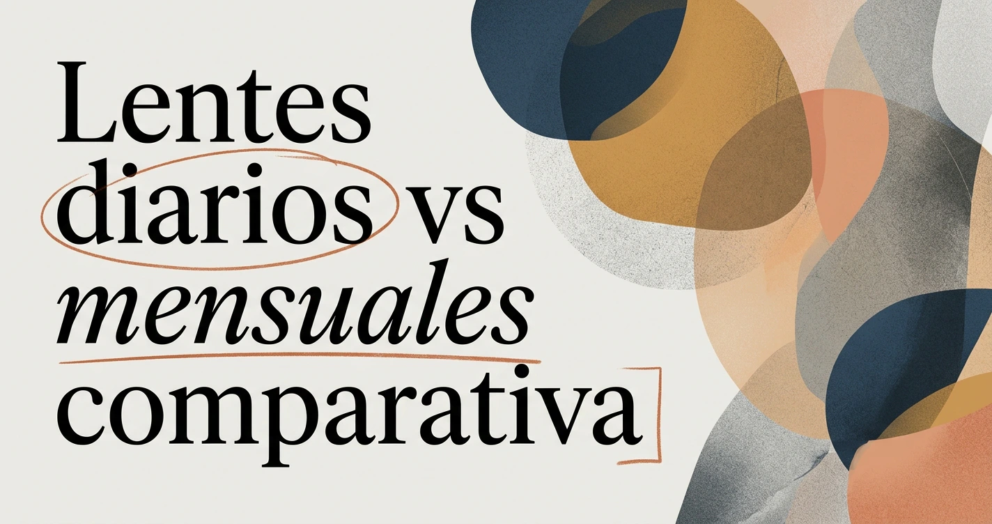 Lentes de contacto diarios vs. mensuales