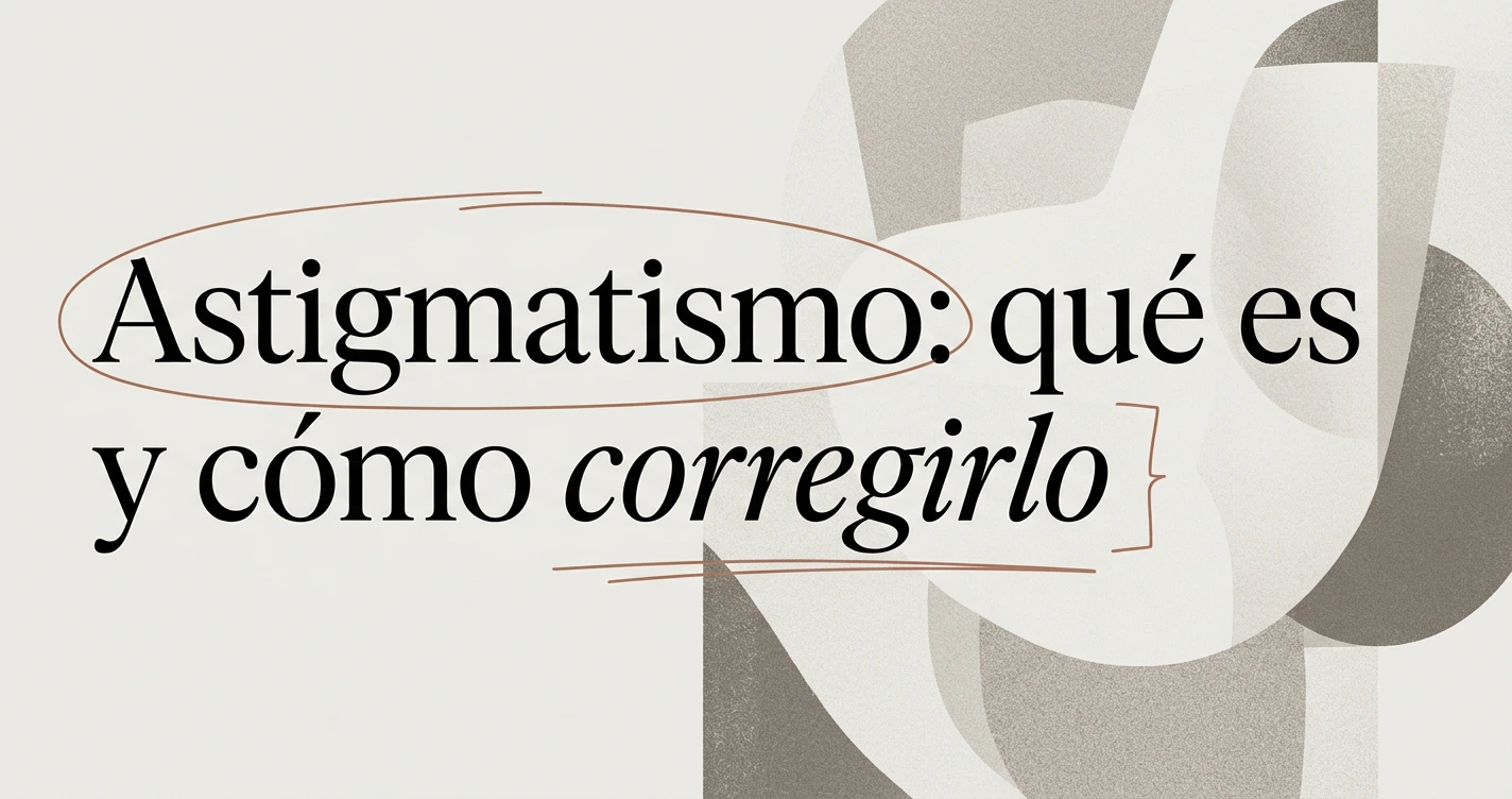 Astigmatismo: qué es y cómo mejorar tu visión