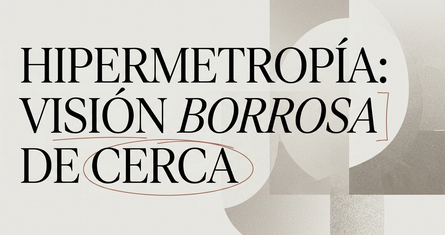 Hipermetropía: cuando ves borroso de cerca