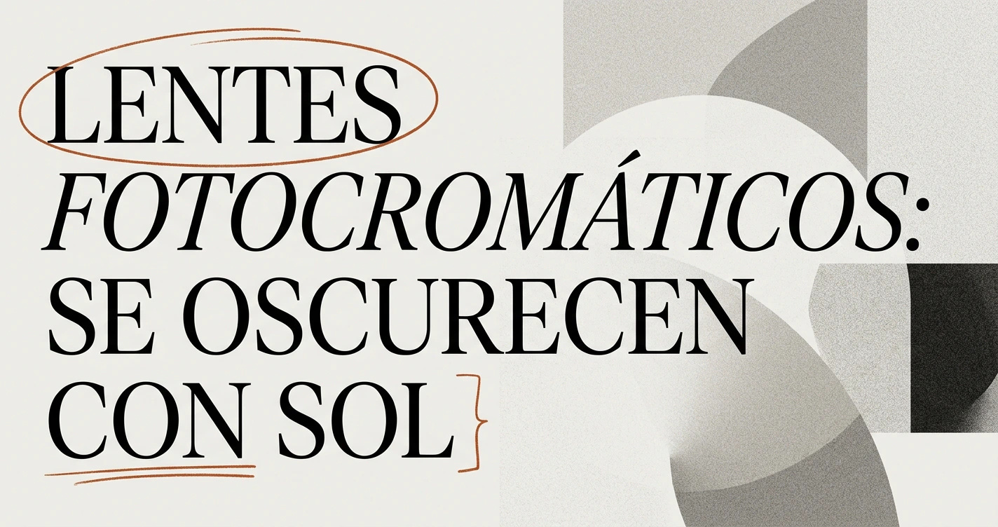 Lentes fotocromáticos: se oscurecen con el sol