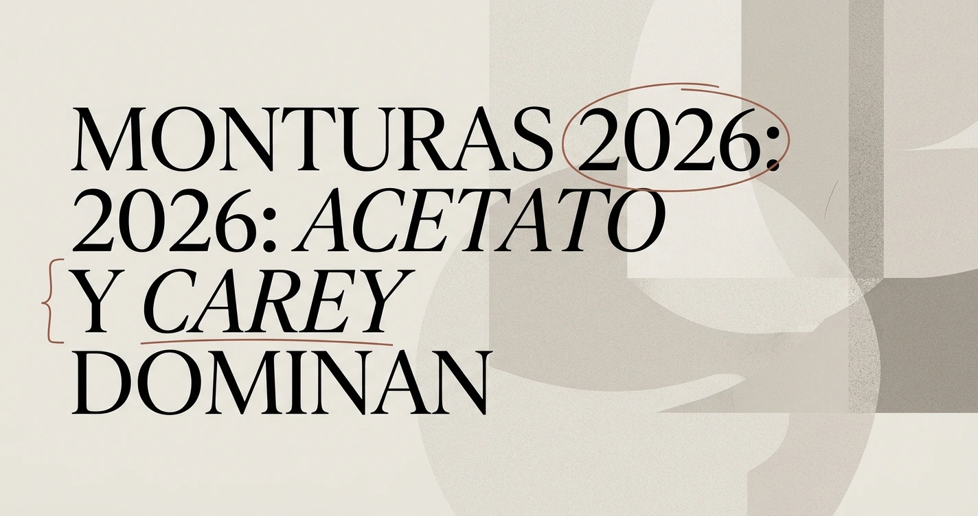 Tendencias en monturas para este 2026