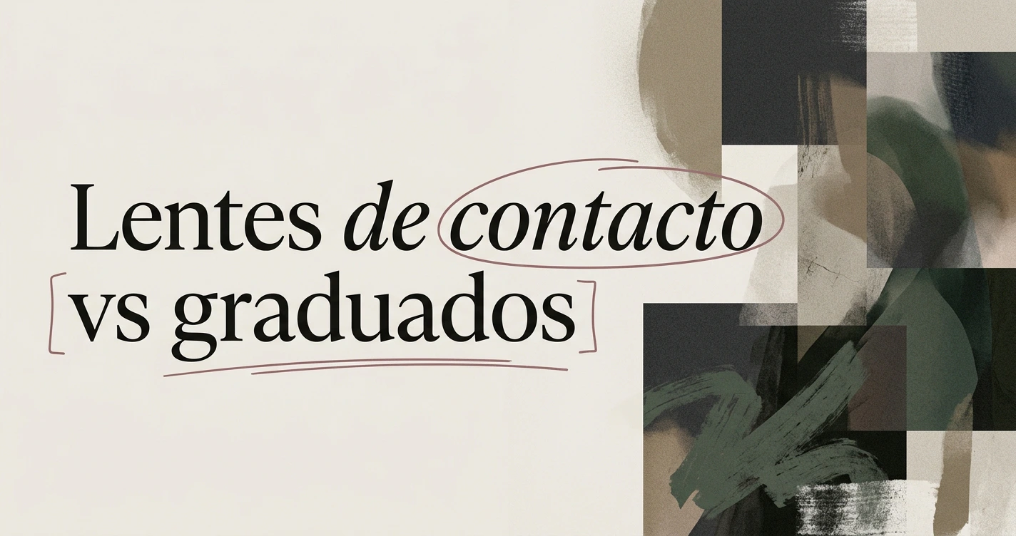 Lentes de contacto vs lentes graduados: ¿cuál elegir?